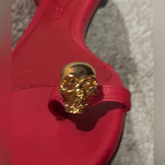 Red Alexander McQueen sandals size 38. - Picture 2 of 5